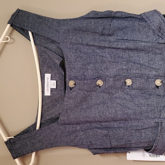 Liz Claiborne navy aline dress - Picture 3 of 7